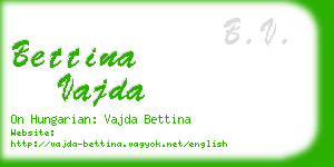 bettina vajda business card